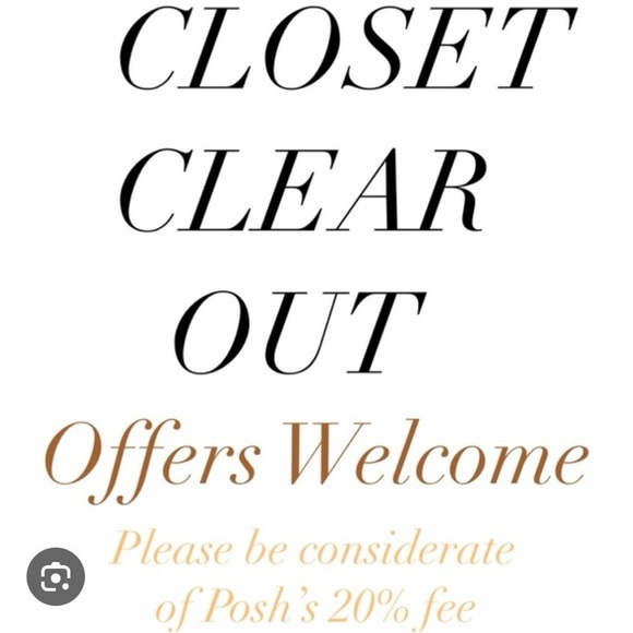 Other - Closet Clear Out Sign